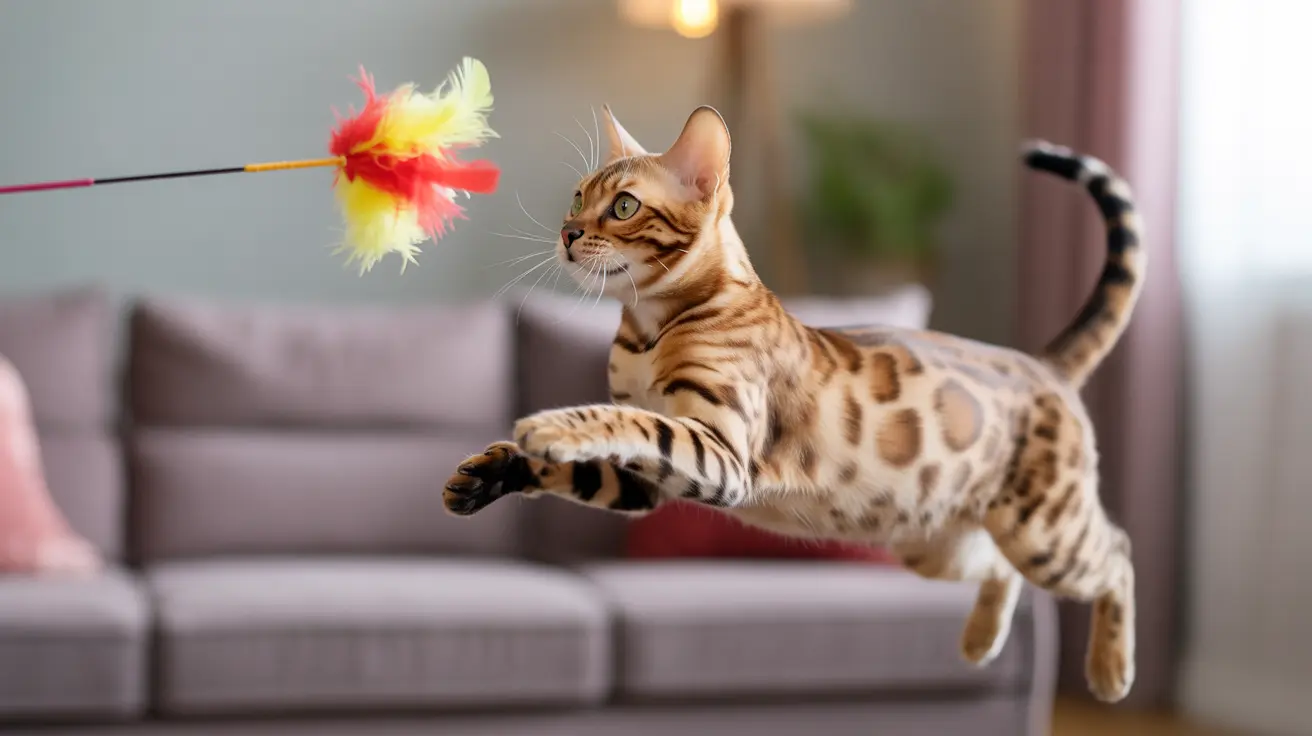 Cat playing with a toy